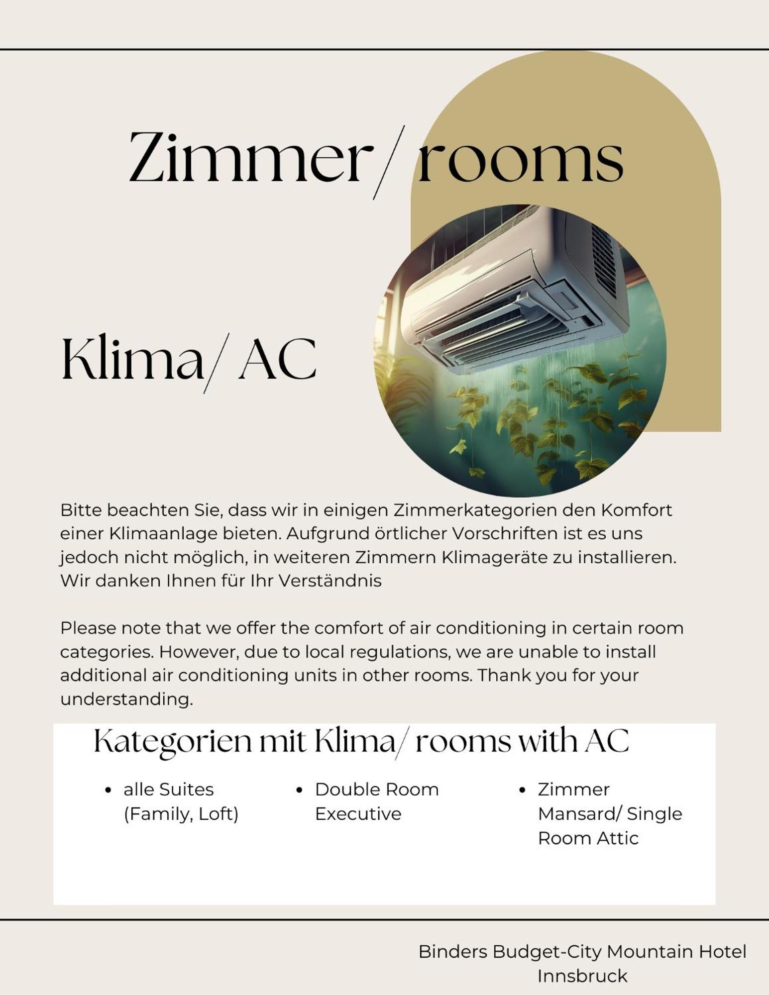 Binders Budget City-Mountain Hotel Innsbruck Luaran gambar